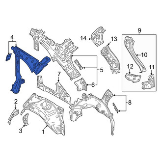 Mazda OE - Right Body C-Pillar Reinforcement