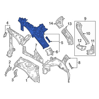 Mazda OE - Left Body C-Pillar Reinforcement