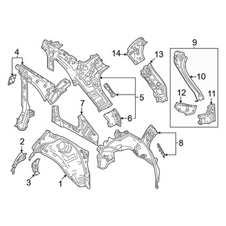 Mazda OE - Left Outer Body D-Pillar