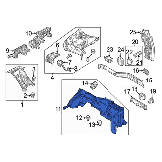 Mazda OE - Rear Left Upper Interior Quarter Panel Trim Panel