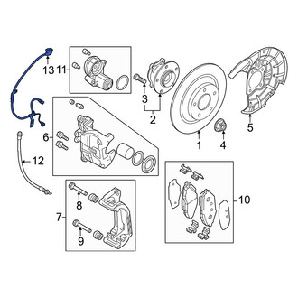 Mazda OE - Rear Right ABS Wheel Speed Sensor