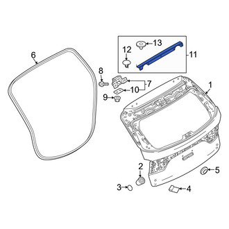 Mazda OE - Rear Upper Hatch Seal