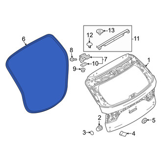 Mazda OE - Rear Inner Hatch Seal