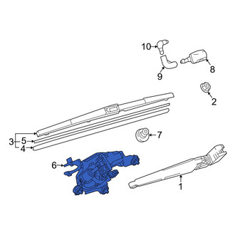 Mazda OE - Rear Wiper Motor