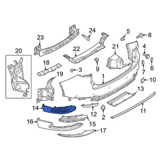 Mazda OE - Rear Bumper Splash Shield