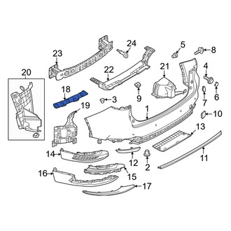 Mazda OE - Rear Right Bumper Guide