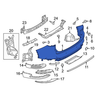 Mazda OE - Rear Upper Bumper Cover