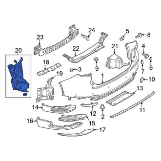 Mazda OE - Rear Right Bumper Splash Shield