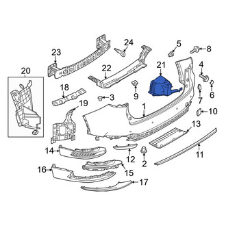 Mazda OE - Front Left Bumper Cover Bracket