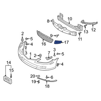 Mazda OE - Front Right Fog Light Cover