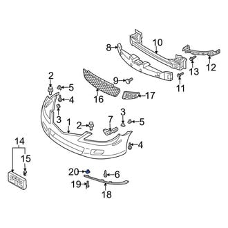 Mazda OE - Front Bumper Cover Nut