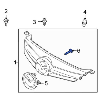 Mazda OE - Grille Emblem Bolt