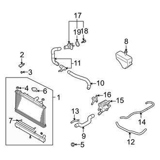 Mazda OE - Cooling - Radiator & Components (2.3L)