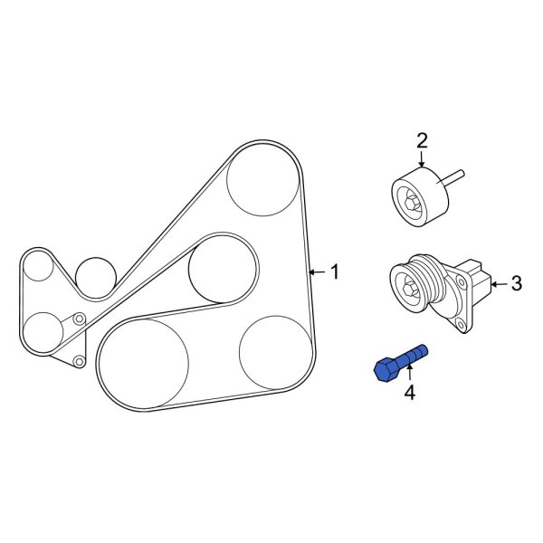 Belt Tensioner Bolt