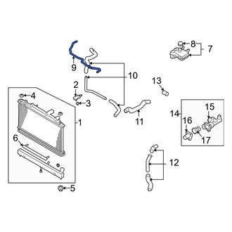 Mazda OE - Upper Engine Coolant Overflow Hose