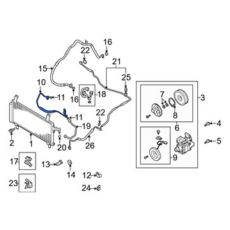 Mazda OE - A/C Refrigerant Discharge Hose