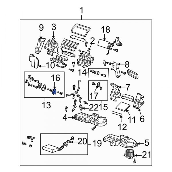 HVAC Air Inlet Door Actuator