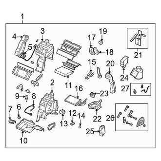Mazda OE - Air Conditioner & Heater - Evaporator & Heater Components (Mazdaspeed)