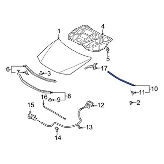 Mazda OE - Rear Hood Seal