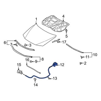 Mazda OE - Front Hood Release Cable