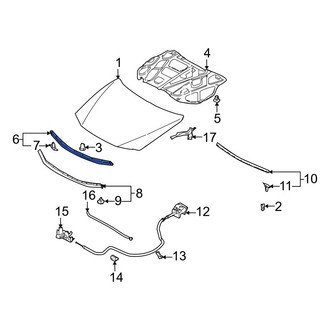 Mazda OE - Hood Seal