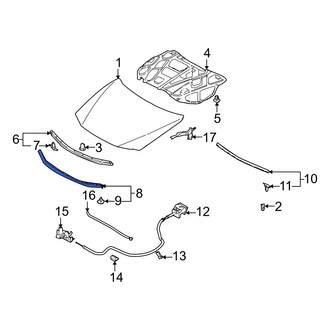 Mazda OE - Front Hood Seal
