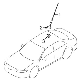 Mazda OE - Electrical - Antenna (Mazdaspeed)