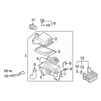Mazda OE - Engine / Transaxle - Air Intake (2.3L)