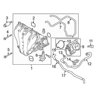 Mazda OE - Engine / Transaxle - Manifold (Intake Manifold and Related Parts), (2.3L)