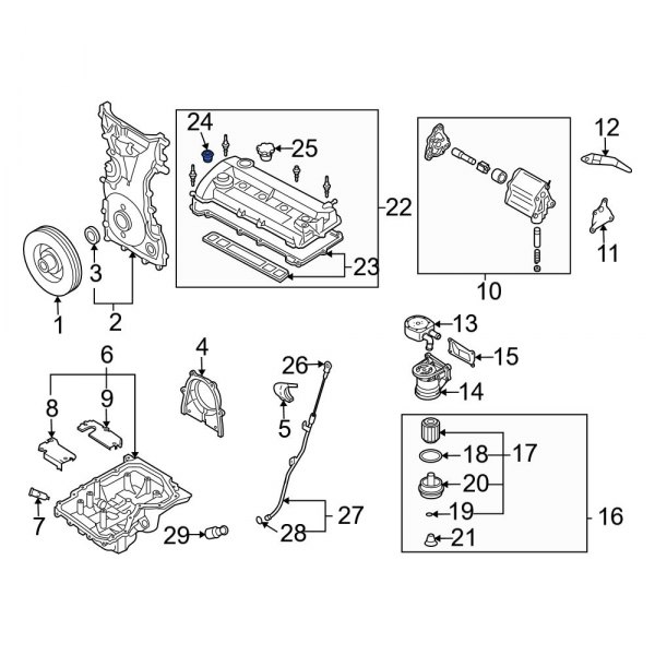 Engine Valve Cover Washer Seal