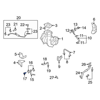Mazda OE - Turbocharger Coolant Line Bolt