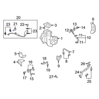 Mazda OE - Turbocharger Oil Line Gasket
