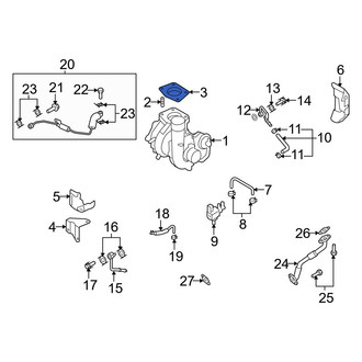 Mazda OE - Turbocharger Gasket