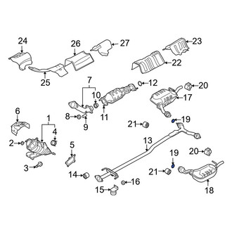Mazda OE - Rear Exhaust Muffler Gasket