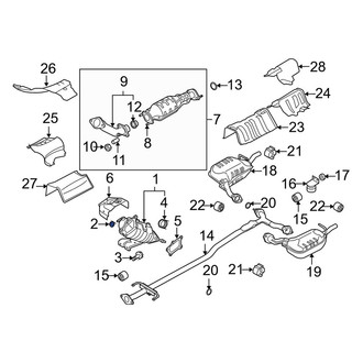 Mazda OE - Exhaust Manifold Nut