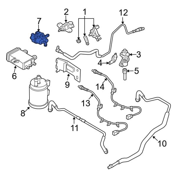 Mazda OE AJ5118581A Evaporative Emissions System Leak Detection Pump