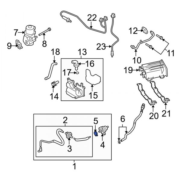 Mazda OE 992830800P Vacuum Line Clamp