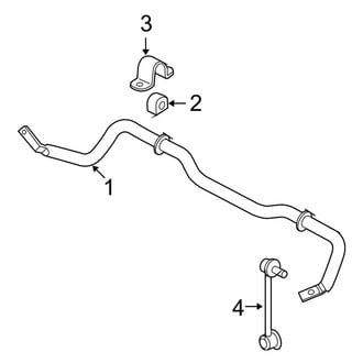 Mazda OE - Front Suspension - Stabilizer Bar & Components (i / S Sedan)