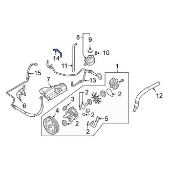 Mazda OE - Power Steering Reservoir Hose