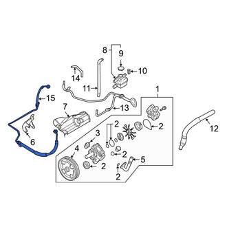 Mazda OE - Power Steering Pressure Hose