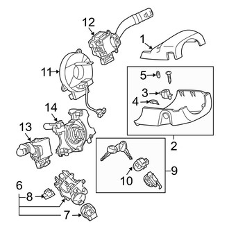 Mazda OE - Steering Column - Shroud, Switches & Levers (i / S Sedan)