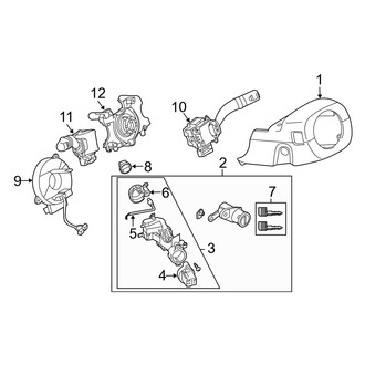 Mazda OE - Steering Column - Shroud, Switches & Levers (With Smart Keyless), (Mazdaspeed)