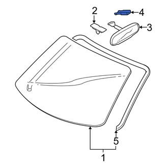 Mazda OE - Front Interior Rear View Mirror Cover