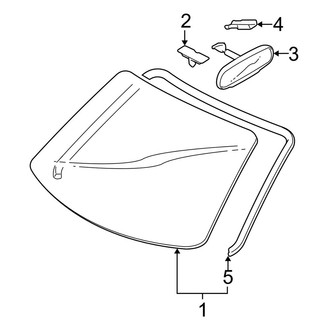 Mazda OE - Windshield - Glass (i / S Sedan)