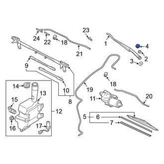 Mazda OE - Front Wiper Arm Cover