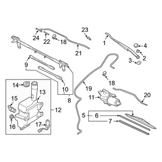 Mazda OE - Windshield - Wiper & Washer Components