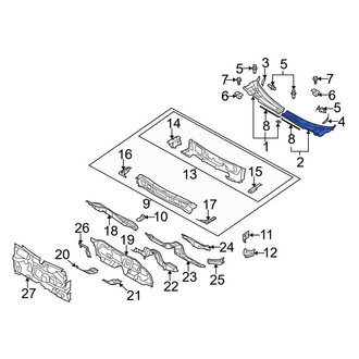 Mazda OE - Left Cowl Cover