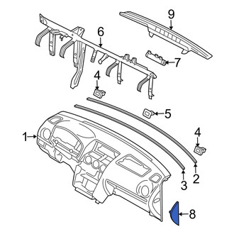Mazda OE - Left Instrument Panel Side Cover