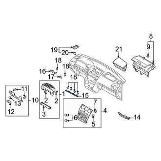 Mazda OE - Right Instrument Panel Molding