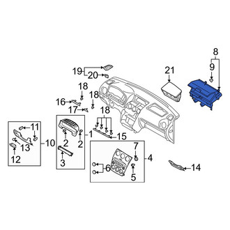 Mazda OE - Instrument Panel Storage Compartment